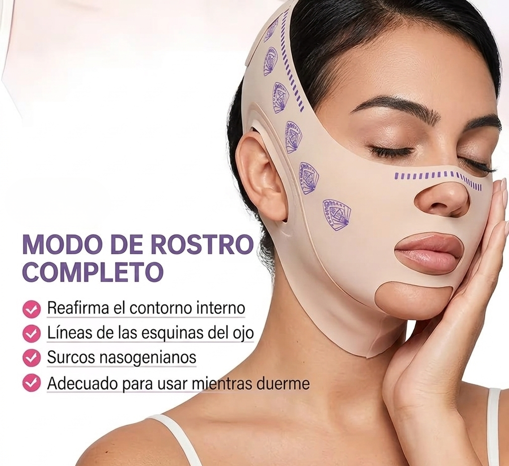 Moldeador facial en forma de V